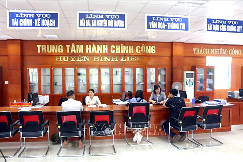 Trung tâm Hành chính công huyện Bình Liêu, Quảng Ninh. Ảnh minh họa: Đức Hiếu/TTXVN