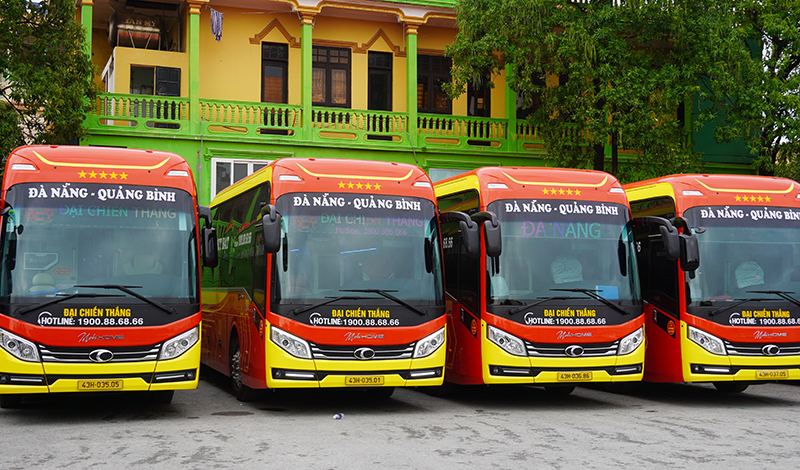 Hiện tại, tuyến xe khách chất lượng cao Đà Nẵng - Quảng Bình có 4 đầu xe chạy 2 chiều hàng ngày. 