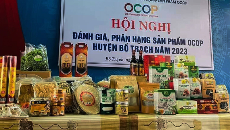 Các sản phẩm tham gia đánh giá, phân hạng sản phẩm OCOP huyện Bố Trạch năm 2023.