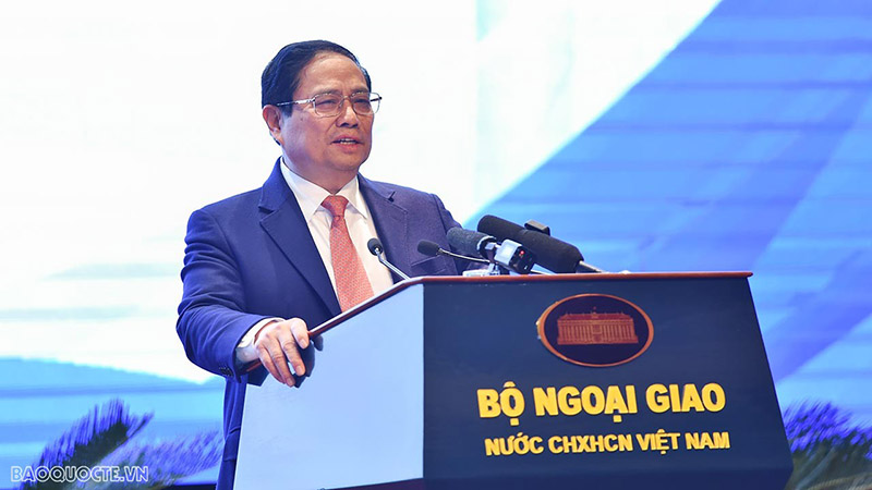 Thủ tướng Chính phủ Phạm Minh Chính phát biểu chỉ đạo tại hội nghị (ảnh: baoquocte.vn)