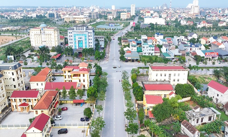 Quang cảnh phường Đức Ninh Đông sau 20 năm xây dựng và phát triển. 