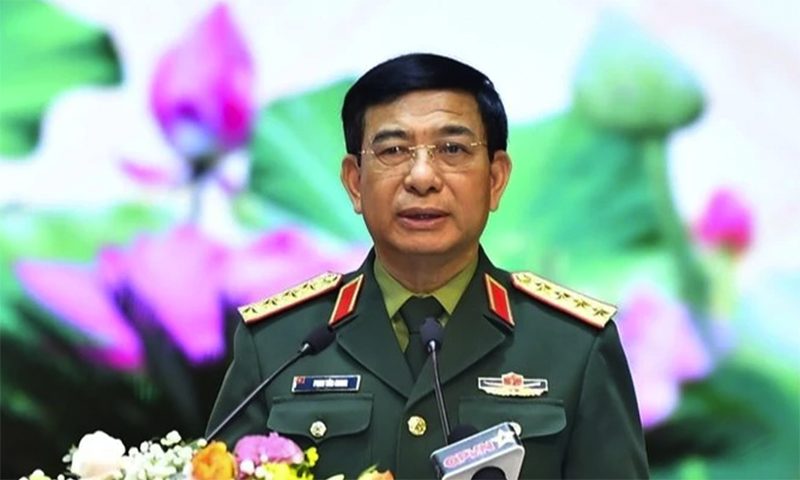 Đại tướng Phan Văn Giang phát biểu kết luận hội nghị.