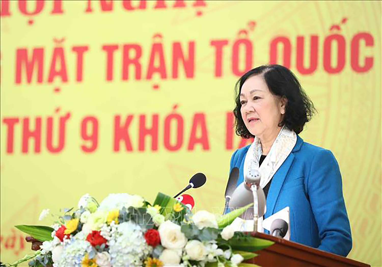 Thường trực Ban Bí thư Trương Thị Mai: Mặt trận góp phần to lớn cho sự hòa quyện của ý Đảng, lòng dân