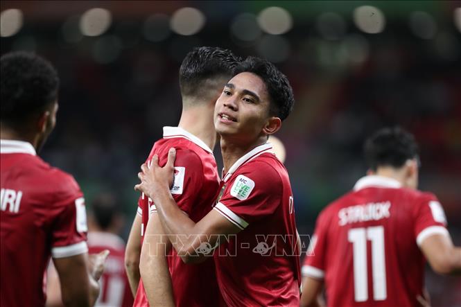 Đội tuyển Indonesia thất bại với tỉ số 1-3 khi gặp đội tuyển Iraq tại trận ra quân thuộc bảng D Vòng chung kết Asian Cup 2023. Ảnh: Hoàng Linh/PV TTXVN từ Qatar