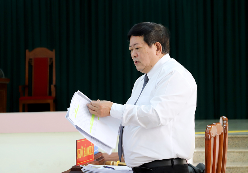 Luật sư Trần Đình Triển bào chữa cho các bị cáo tại phiên tòa