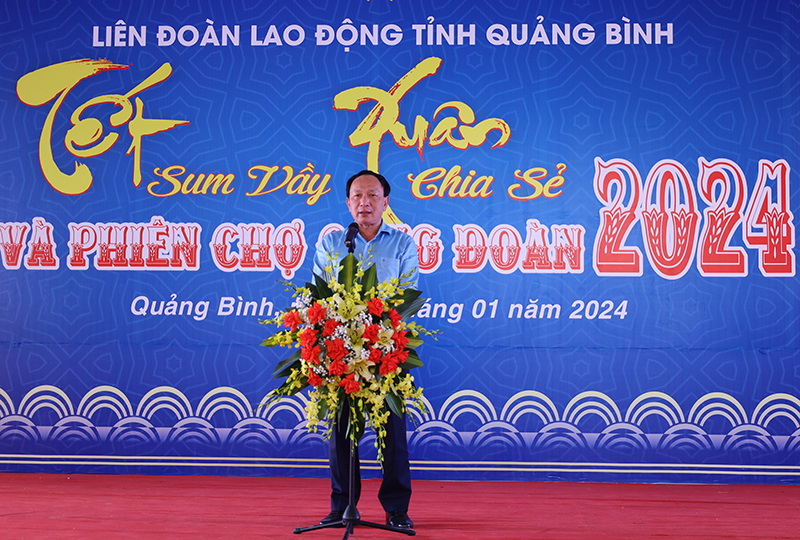 Đồng chí Phó Bí thư Thường trực Tỉnh ủy Trần Hải Châu phát biểu tại chương trình.
