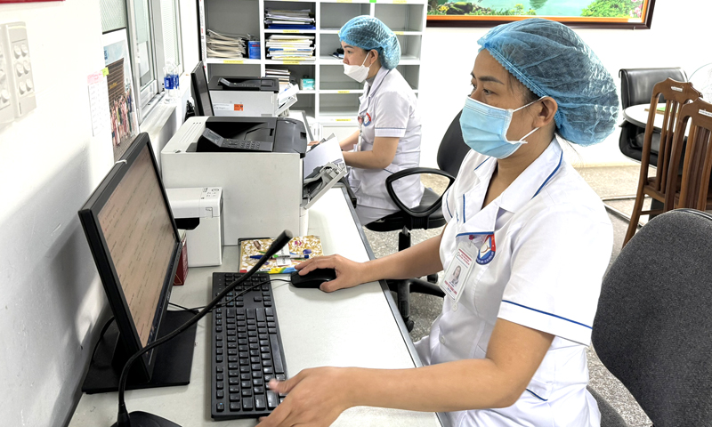 Hoạt động ứng dụng CNTT được các khoa, phòng của Bệnh viện hữu nghị Việt Nam-Cuba Đồng Hới chú trọng.