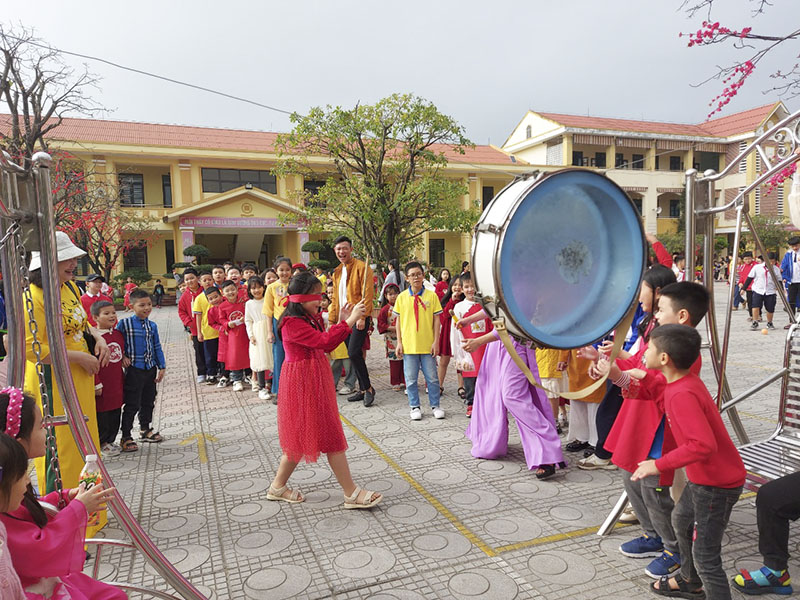 Không gian Tết tại Trường Tiểu học Đồng Phú (TP. Đồng Hới)