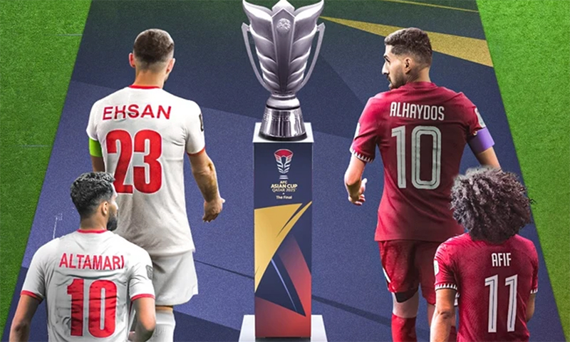 Jordan và Qatar đã sẵn sàng cho trận chung kết Asian Cup 2023. (Nguồn: AFC)