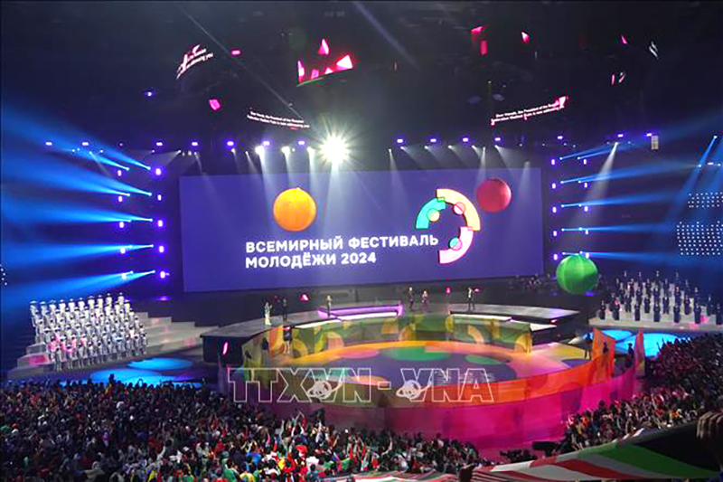 Lễ khai mạc diễn ra tại Cung băng Sochi. Ảnh: Duy Trinh/PV TTXVN tại LB Nga