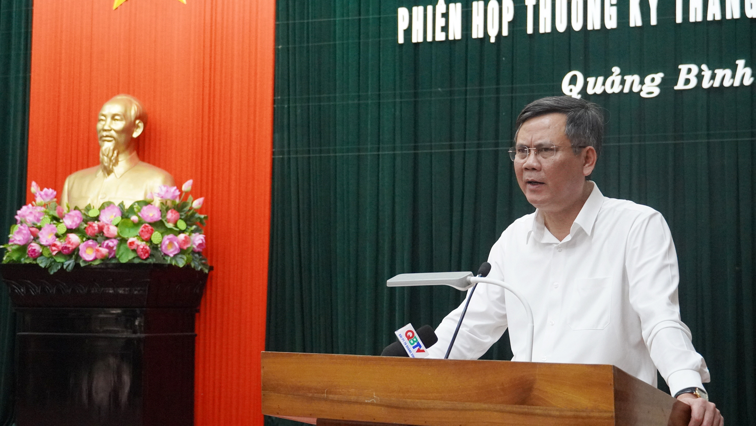 Đồng chí Chủ tịch UBND tỉnh Trần Thắng kết luận phiên họp thường kỳ tháng 2/2024.