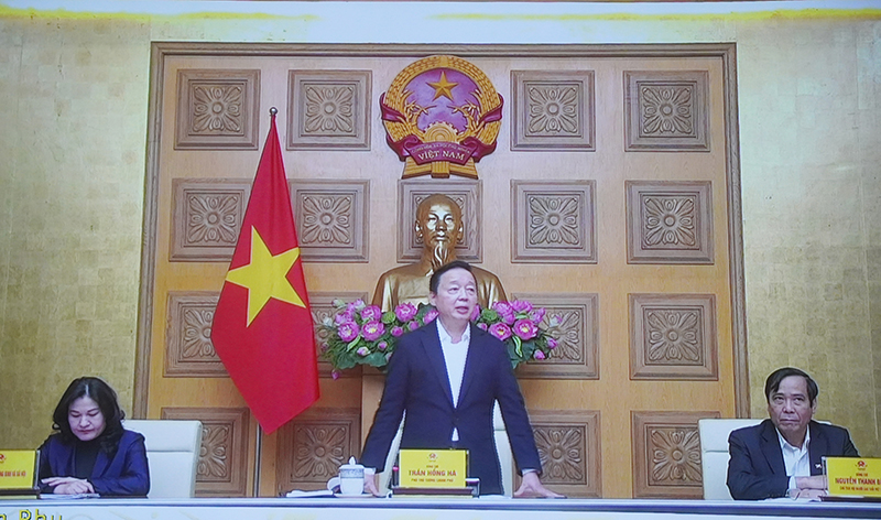 Đồng chí Trần Hồng Hà, Phó thủ tướng kết luận hội nghị.
