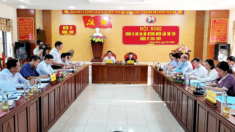  Ban Thường trực Ủy ban MTTQVN tỉnh tổ chức duyệt nội dung Đại hội MTTQVN huyện Quảng Ninh lần thứ XVII, nhiệm kỳ 2024-2029.
