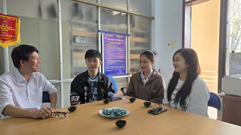 Sinh viên Lào đang học tập tại Trường đại học Quảng Bình.