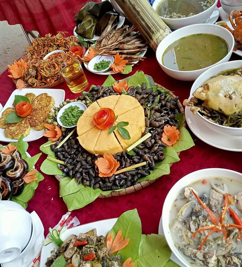 Những món truyền thống mang hương vị riêng của người Minh Hóa.