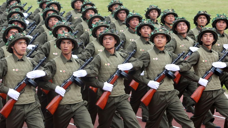 Lễ diễu binh, diễu hành kỷ niệm 70 năm Chiến thắng Điện Biên Phủ được tổ chức vào sáng 7/5/2024 sau lễ mít tinh tại Sân Vận động tỉnh Điện Biên, bao gồm 4 lực lượng.