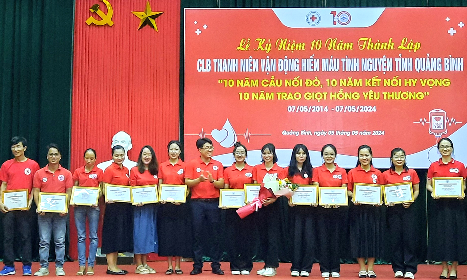 CLB Thanh niên vận động hiến máu tình nguyện tỉnh kỷ niệm 10 năm thành lập