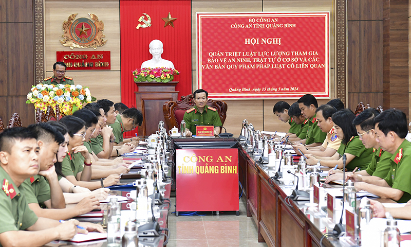 Công an tỉnh: Quán triệt Luật Lực lượng tham gia bảo vệ an ninh trật tự ở cơ sở