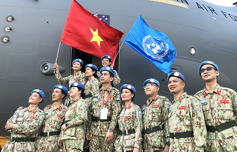 Hơn 800 lượt sỹ quan, quân nhân Việt Nam tham gia gìn giữ hòa bình Liên hợp quốc