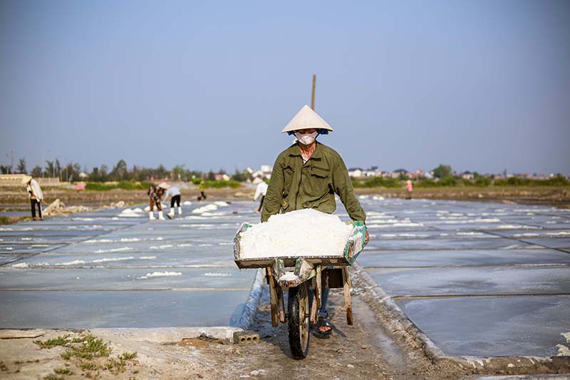 Để làm ra hạt muối, diêm dân khổ trăm bề,