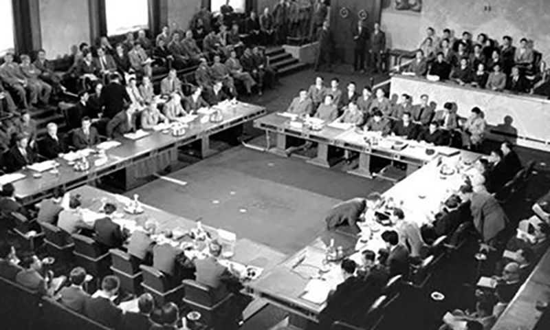 Hội nghị Geneva bàn về lập lại hòa bình ở Đông Dương. Ảnh tư liệu Bộ Ngoại giao