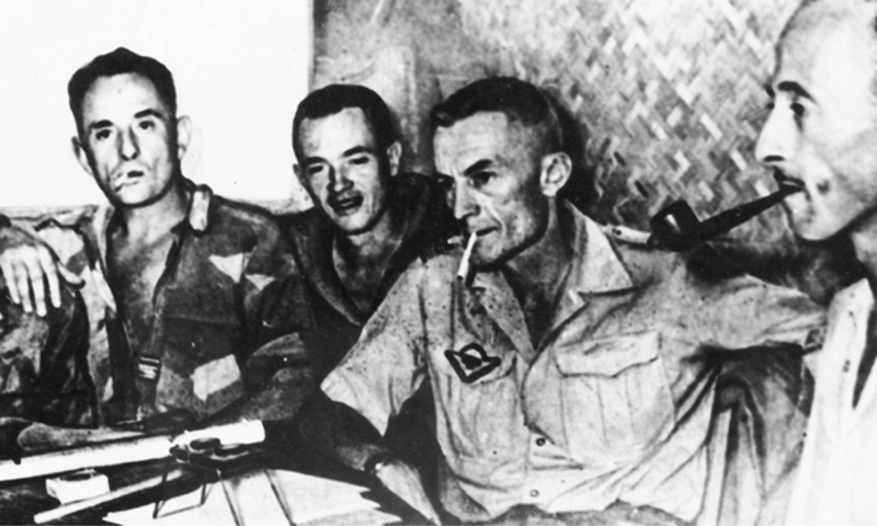  Những chỉ huy quân Pháp tại Điện Biên Phủ, năm 1954. Ảnh tư liệu