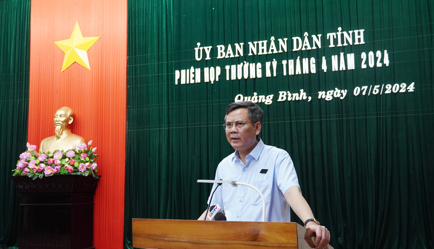 Đồng chí Chủ tịch UBND tỉnh Trần Thắng kết luận phiên họp thường kỳ tháng 4/2024.