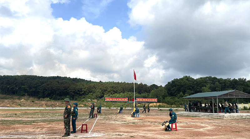 Công tác chuẩn bị tại thao trường.