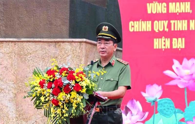 Thượng tướng Trần Quốc Tỏ được giao điều hành hoạt động Bộ Công an. Ảnh tư liệu: Phạm Kiên/TTXVN