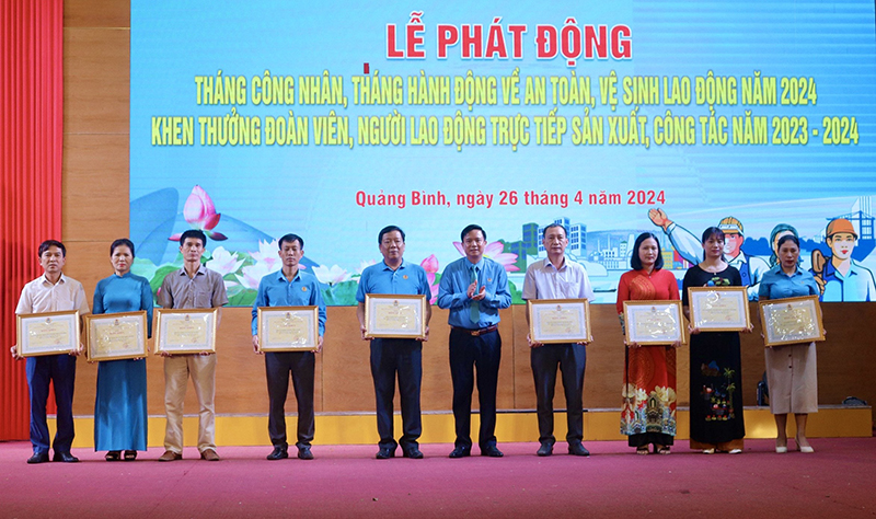 Năm 2023, toàn tỉnh có 9 doanh nghiệp được Ban Chấp hành Liên đoàn Lao động tỉnh tặng bằng khen vì đã có thành tích xuất sắc trong thực hiện công tác ATVSLĐ.