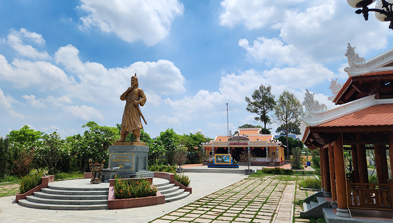 Toàn cảnh Đền thờ Thượng đẳng thần Nguyễn Hữu Cảnh tại TP. Biên Hòa (Đồng Nai).