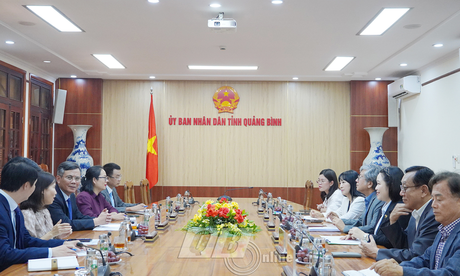 Lãnh đạo tỉnh tiếp xã giao đoàn công tác KOICA tại Việt Nam