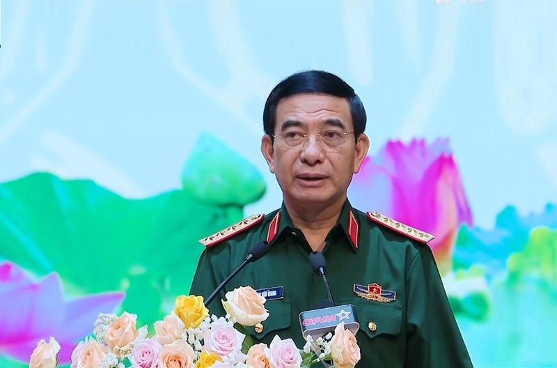  Đại tướng Phan Văn Giang phát biểu chỉ đạo tại hội nghị.