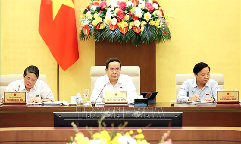 Chủ tịch Quốc hội Trần Thanh Mẫn phát biểu tại phiên họp thứ 34, sáng 13/6/2024. Ảnh: An Đăng/TTXVN