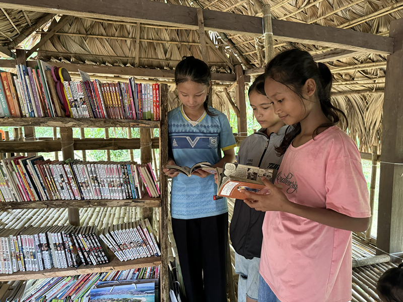 Đây là hoạt động nhằm lan toả, tạo thói quen đọc sách cho các em học sinh vùng núi, vùng khó khăn 