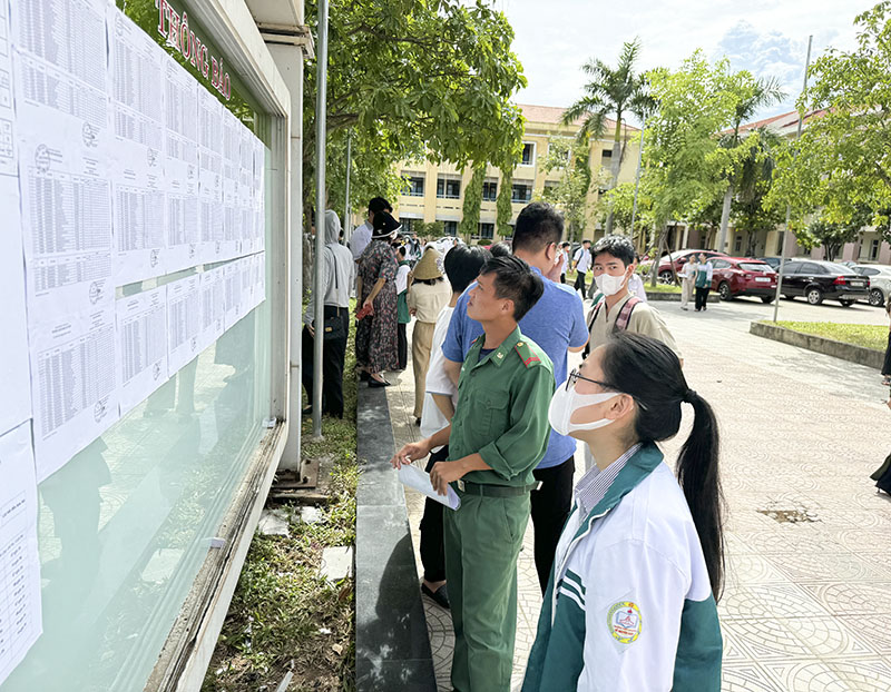 Thí sinh rà soát lại các thông tin trước ngày thi