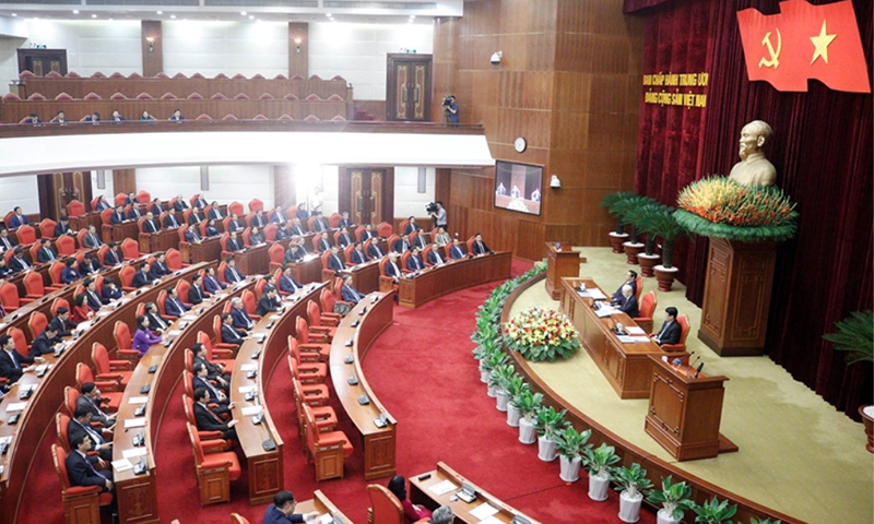 Quang cảnh Hội nghị lần thứ 9, Ban Chấp hành Trung ương Đảng khóa XIII.