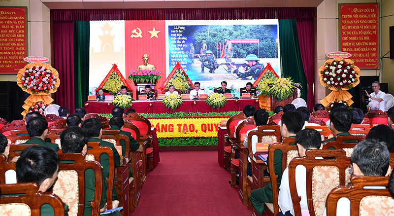 Quang cảnh đại hội TĐQT LLVT tỉnh giai đoạn 2019-2024.