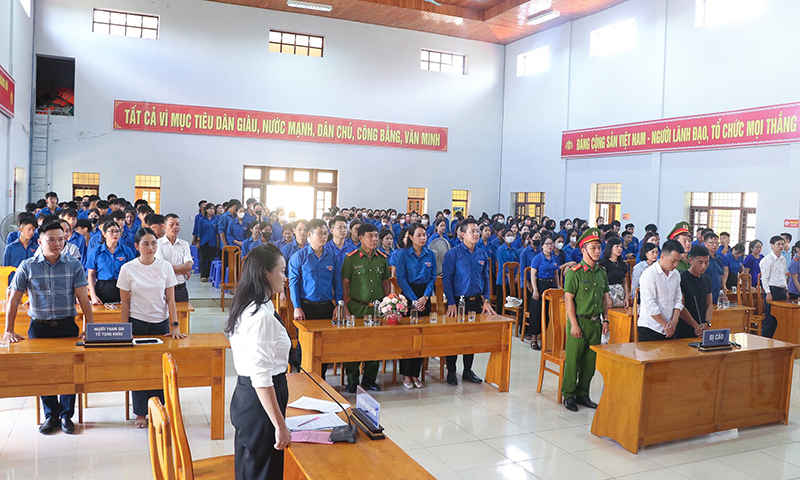 Phiên tòa giả định mô phỏng đúng phiên tòa xét xử trong thực tế.