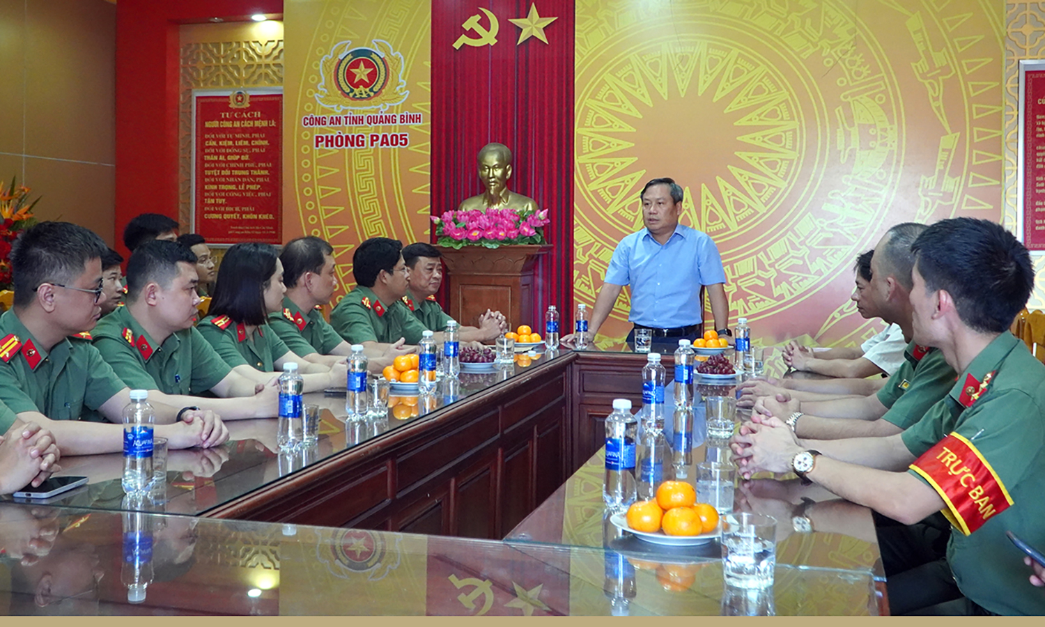 Đồng chí Bí thư Tỉnh ủy chúc mừng Công an tỉnh nhân ngày truyền thống lực lượng Công an nhân dân