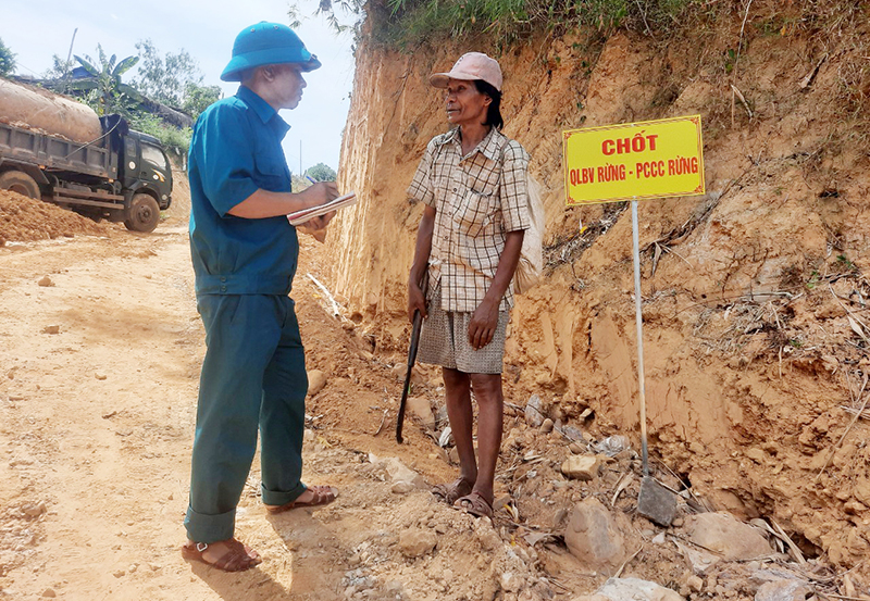 Chốt quản lý bảo vệ rừng-phòng cháy, chữa cháy rừng xã Lâm Hóa.