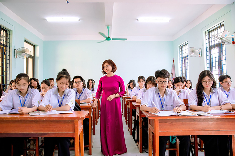 Trường THPT chuyên Võ Nguyên Giáp luôn coi trọng công tác nâng cao chất lượng dạy học.