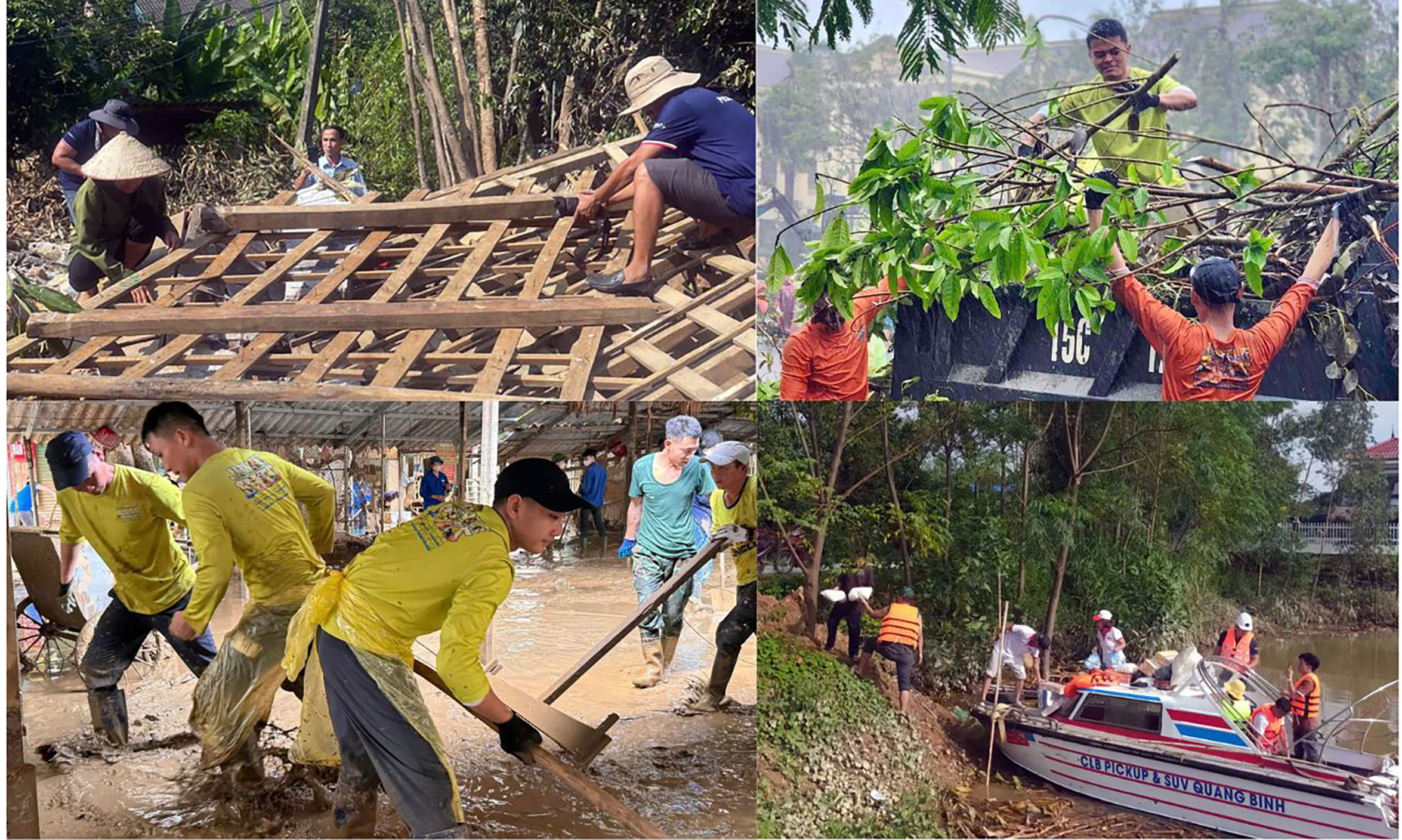 Đội quân Quảng Bình dạn dày kinh nghiệm ứng phó với thiên tai đồng hành cùng bà con khắc phục hậu quả bão lũ