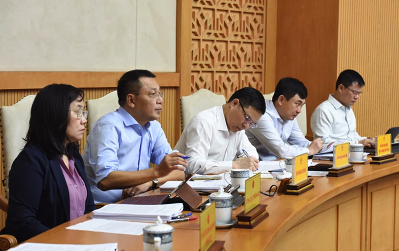 Đại diện lãnh đạo các tập đoàn, doanh nghiệp nhà nước chủ chốt tham dự phiên họp. (Ảnh: Trần Hải)