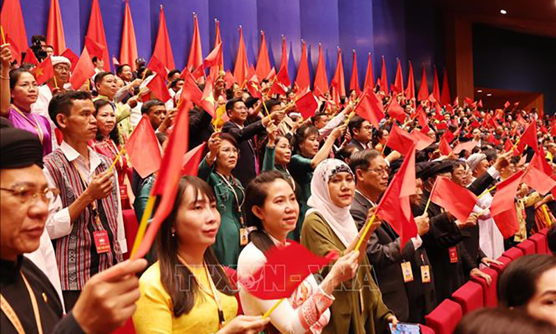 Các đại biểu dự phiên khai mạc đại hội X MTTQVN. Ảnh: TTXVN