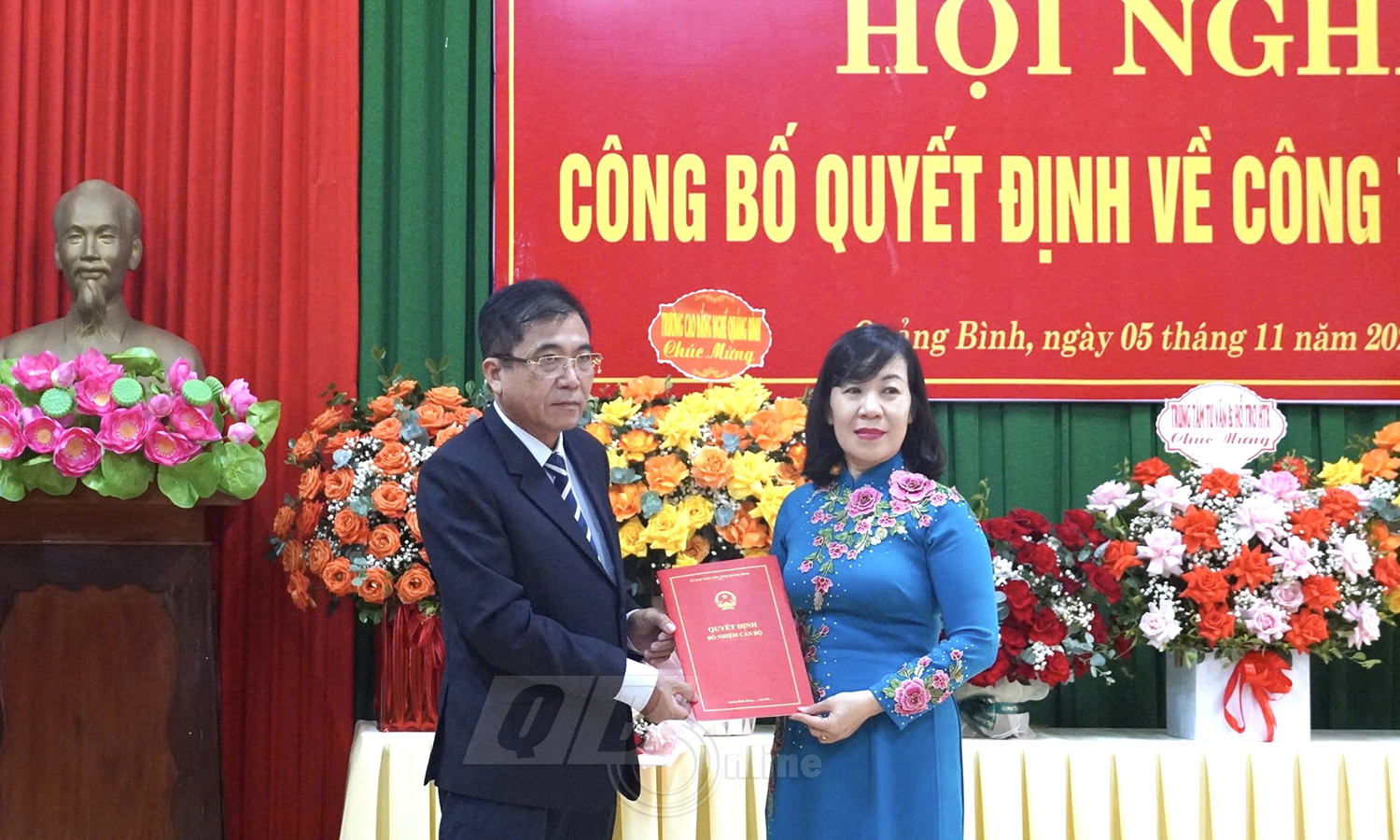 Công bố quyết định điều động cán bộ giữ chức Chủ tịch Liên minh Hợp tác xã tỉnh