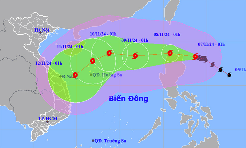 Chủ động ứng phó với bão Yinxing gần biển Đông
