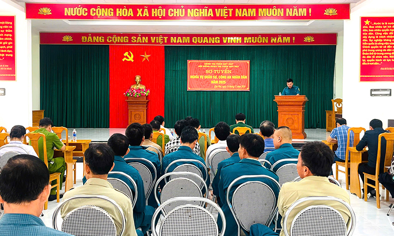 Các địa phương đã hoàn thành khám sơ tuyển sức khỏe nghĩa vụ quân sự và Công an nhân dân năm 2025.