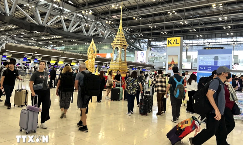 Sân bay Suvarnabhumi. (Ảnh Đỗ Sinh/TTXVN)