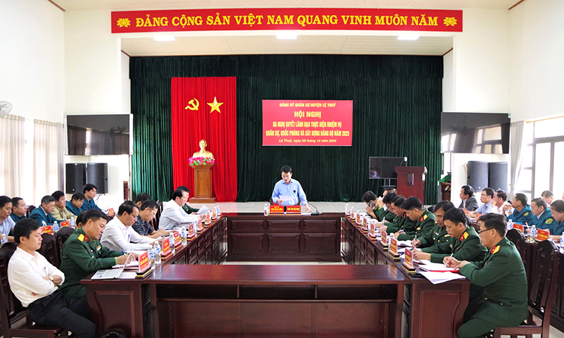 Đảng ủy Quân sự huyện Lệ Thủy: Chú trọng đổi mới phương pháp, tác phong công tác